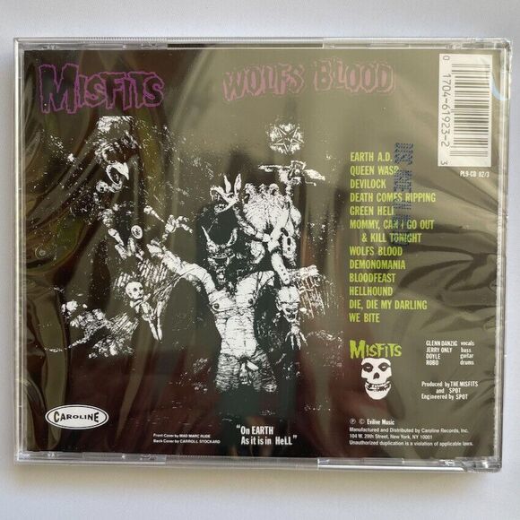 Misfits NEW Earth A.D. and Die Die My Darling Compact Disc CD Plan 9 PUNK METAL - Picture 2 of 3